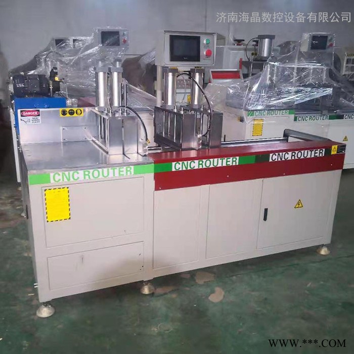 海晶全自动伺服送料锯铝型材中断锯铝型材数控切割锯自动切铝锯铝型材双头卧式自动钻孔机非标定制图3