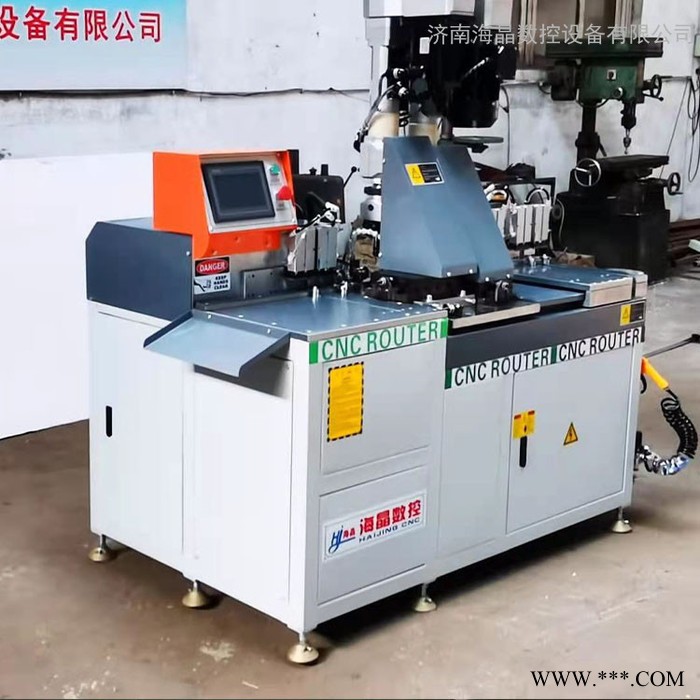 海晶45度切铝锯铝型材中断锯铝型材数控切割锯全自动角码机铝型材双头切割锯非标定制图3