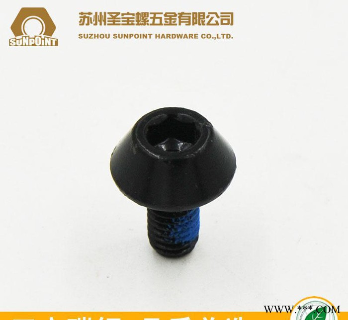 非标定制 碳钢对锁螺丝公钉 M6*12 电泳发黑 耐落防松 螺丝电泳图2