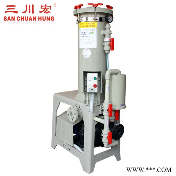 三川宏电镀过滤机耐酸碱耐腐蚀电镀酸碱液专用过滤器图2