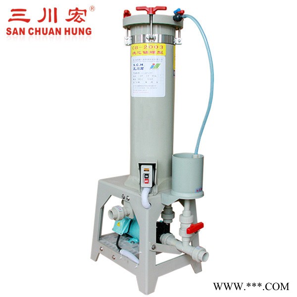 三川宏电镀过滤机耐酸碱耐腐蚀电镀酸碱液专用过滤器图3