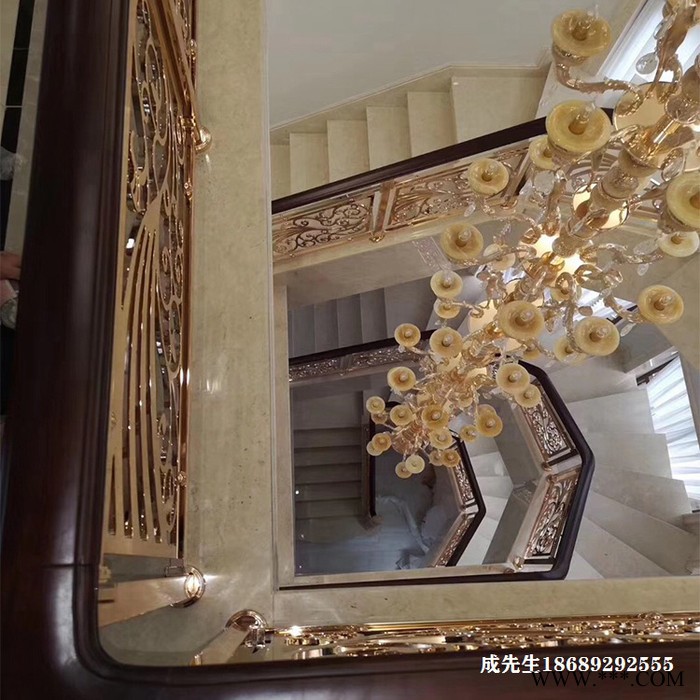 水镀欧式别墅铜艺雕花栏杆电泳技术过硬图2