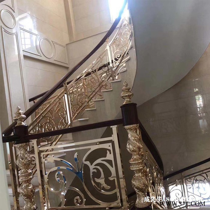 水镀欧式别墅铜艺雕花栏杆电泳技术过硬图7