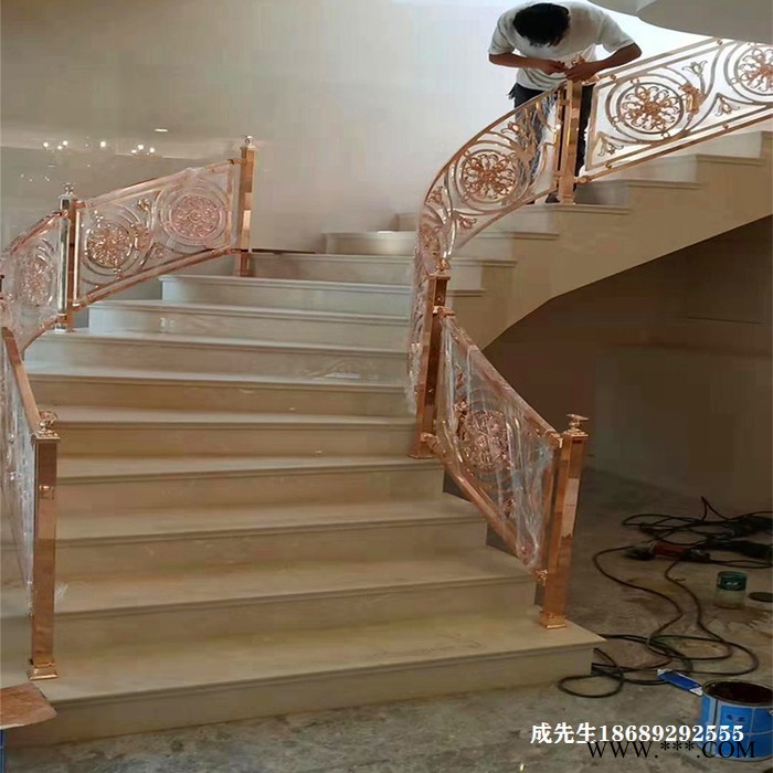 水镀欧式别墅铜艺雕花栏杆电泳技术过硬图4