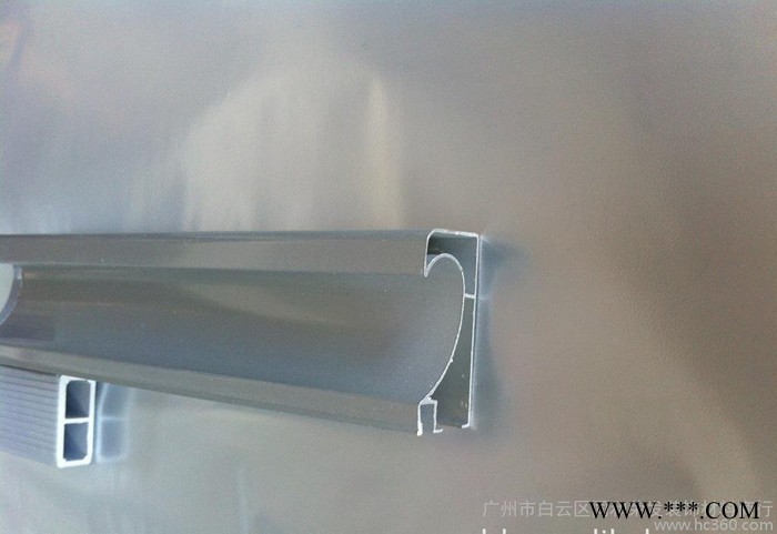 直销晶刚门型材 C款电泳白拉手 封边拉手型材 型号：HB03图3