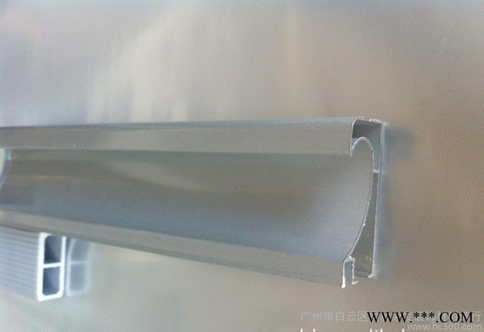 直销晶刚门型材 C款电泳白拉手 封边拉手型材 型号：HB03图2