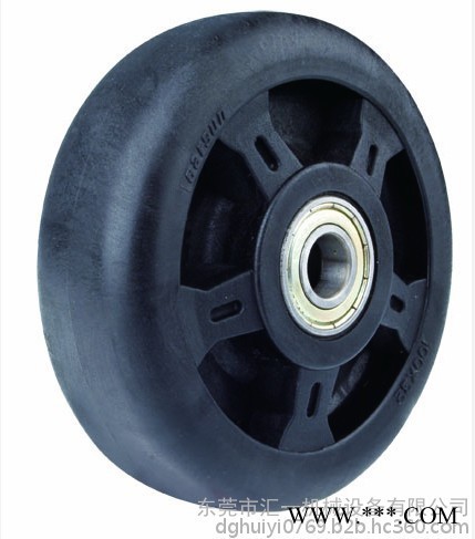 汇一 中型3寸 耐高温脚轮 万向脚轮 支架电泳黑色图3