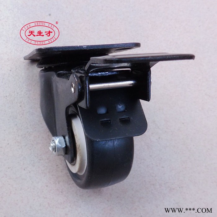 金钻刹车脚轮@电泳金钻刹车脚轮@1.5寸电泳金钻刹车脚轮图2