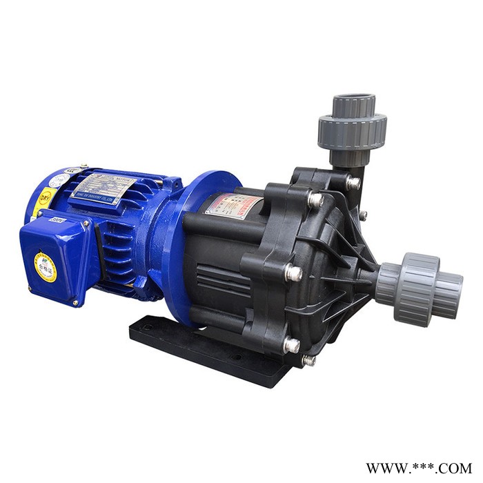 三川宏铁氟龙塑料磁力泵 MEF5022工程塑料材质耐腐蚀耐酸碱溶液输送电镀电泳污水处理加药蚀刻铁氟龙塑料磁力泵图2