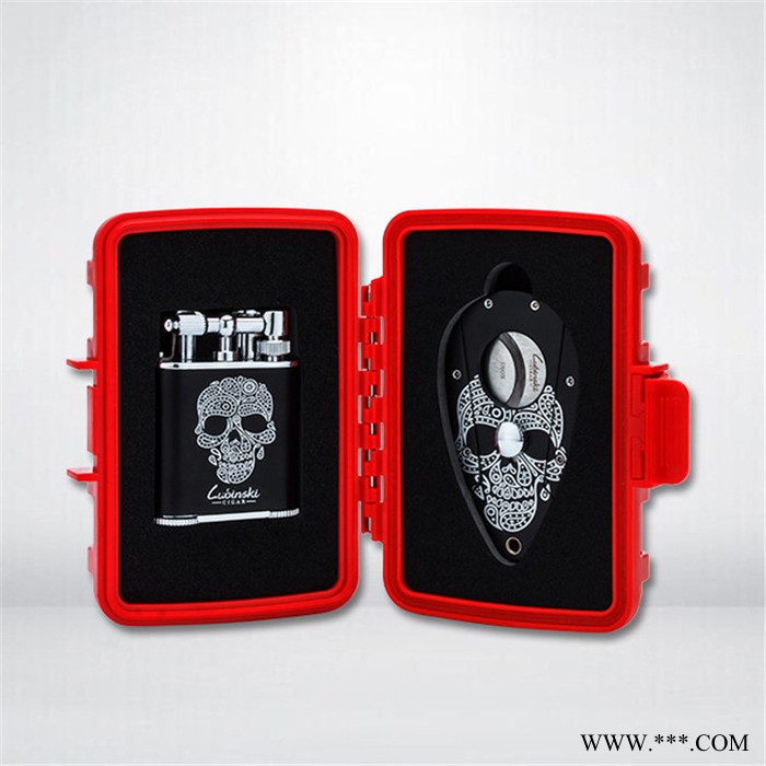 鲁宾斯基 纯铜电泳茄具剪+火机图4