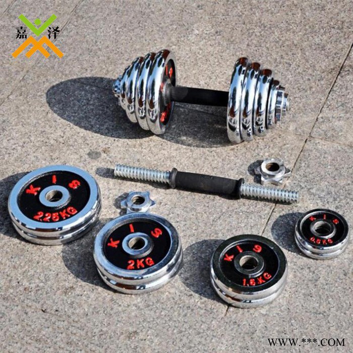 嘉泽 运动健身用品 纯铁哑铃 电镀哑铃 多功能拆装男士练臂肌哑铃图3