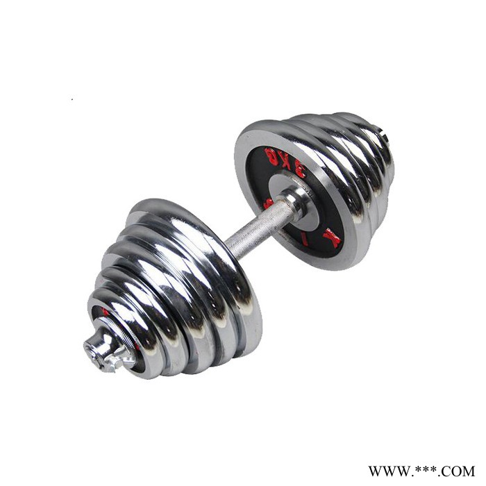 嘉泽 运动健身用品 纯铁哑铃 电镀哑铃 多功能拆装男士练臂肌哑铃图2