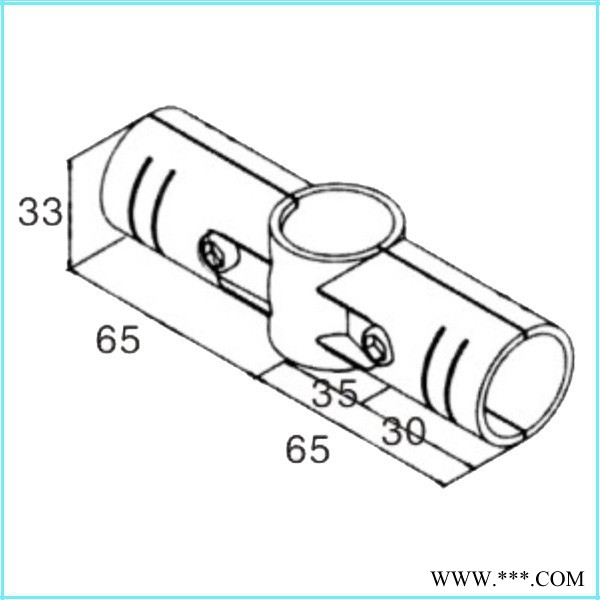 精益管连接件 HJ-4电泳金属接头 **图3