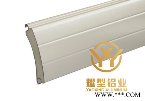 耀型铝业 铝材 卷闸门片 卷帘门 定制加工生产 电泳香槟氧化银白 喷涂木纹 紫铜图8
