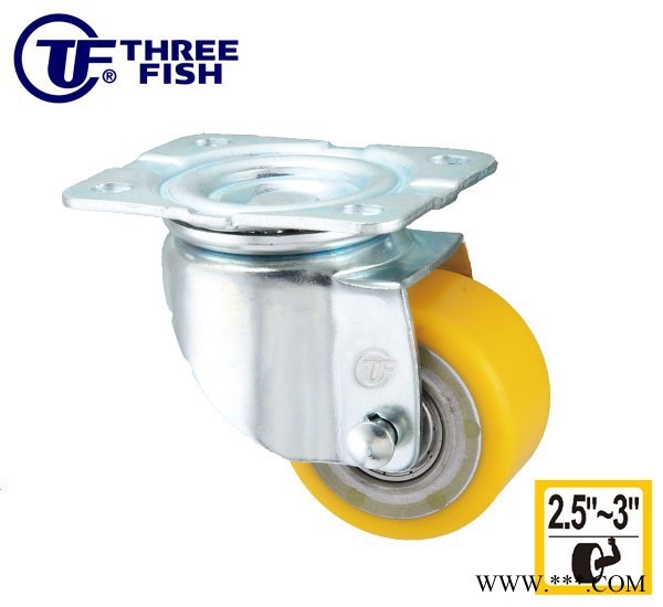 中山铔鑫嘉镒 TF 机柜脚轮 低重心脚轮 不銹钢 电泳 MC PU 尼龙 脚轮图3