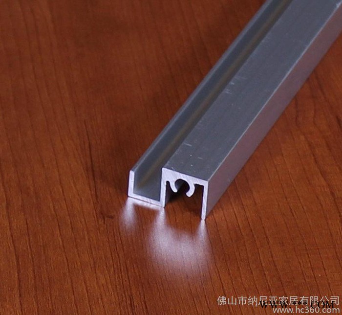 佛山生产批发衣柜推拉门配套铝型材 电泳银白 平移门边框铝材图3