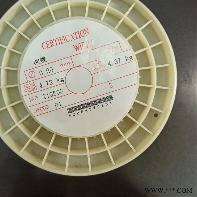 镍丝 0.2纯镍丝 N6镍丝现货 电镀镍丝厂家定制 耐腐蚀纯度高图2