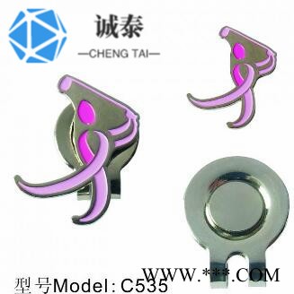 定制电镀高尔夫球夹,创意金属帽夹制作,诚泰制作磁性铁帽夹厂图4