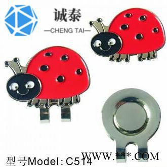 定制电镀高尔夫球夹,创意金属帽夹制作,诚泰制作磁性铁帽夹厂图6