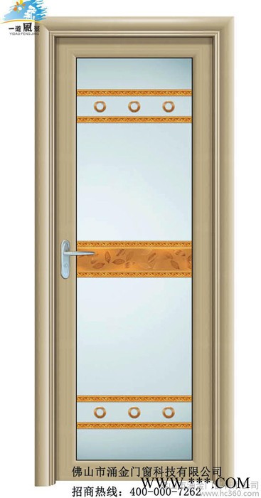 电泳香槟平开门 木纹平开门 拉丝平开门  外贸单 平开门系列图2
