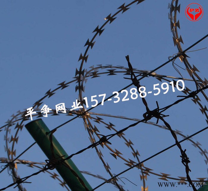 河北安平电泳漆刀片刺网 贵州贵阳监狱刀片防护隔离网图3