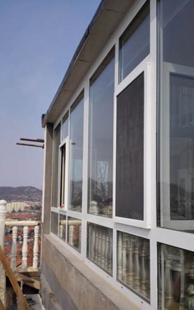 森阳 电泳喷涂不锈钢 框中框纱窗 金刚网纱门 兰州金刚网纱窗图6