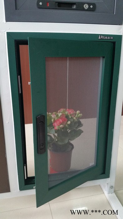 森阳 电泳喷涂不锈钢 框中框纱窗 金刚网纱门 兰州金刚网纱窗图7