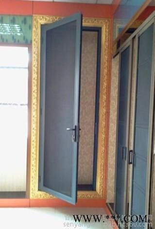 森阳 电泳喷涂不锈钢 框中框纱窗 金刚网纱门 兰州金刚网纱窗图3