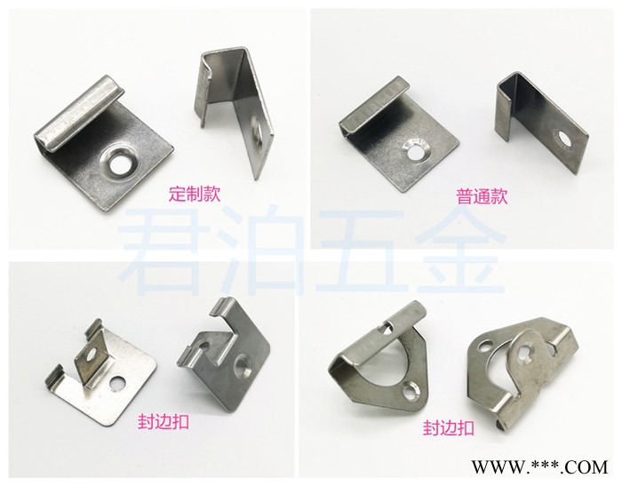 不锈钢地板扣件 重竹地板扣件 菠萝格地板卡扣 6刺咖啡色不锈钢扣件 黑色电泳漆8点扣件图2