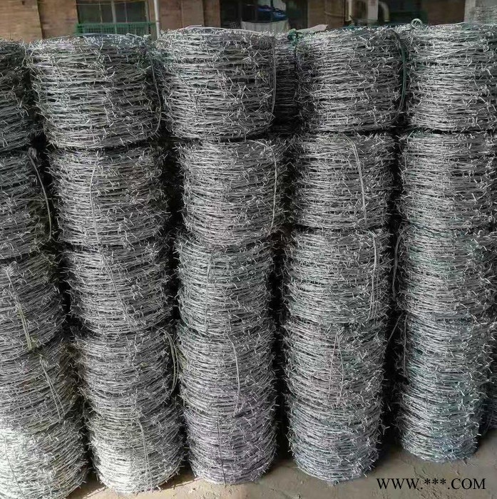 千聚防护刺绳 防盗刺绳 电镀锌刺绳 正反拧铁丝刺绳 镀锌刺绳铁丝网图6