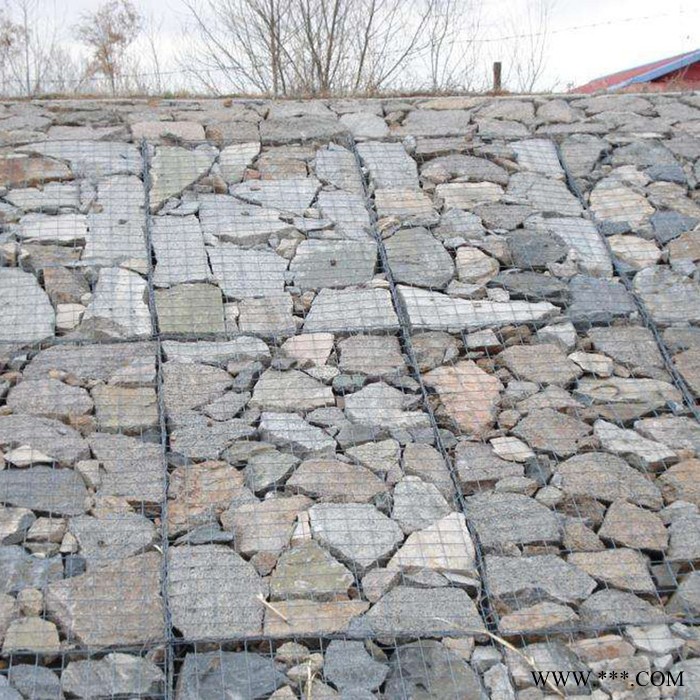 ** 固滨笼 石笼防护 电镀锌石笼网 石笼网护坡 河道铅丝笼 石笼网报价图5