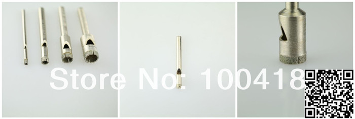 曼德MDR-14 金刚石工具用于玻璃玉石打孔开孔水钻钻头电镀金刚石 硬质合金深孔钻头 电动工具配件水钻钻头图2