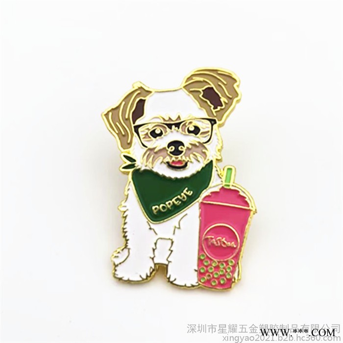 星耀厂家生产徽章 金属徽章定制 电镀黑镍烤漆胸章金属徽章
