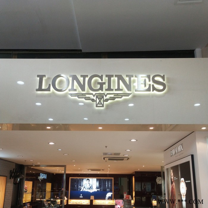 LED发光字 精工电镀背水晶发光 字背发光字厂家定制图2