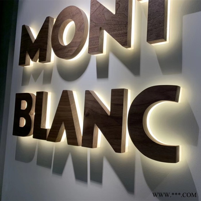 LED发光字 精工电镀背水晶发光 字背发光字厂家定制图6