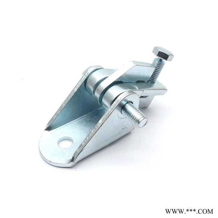 抗震支吊架配件 热镀锌 电镀 封闭折弯底座 厚度5.8MM图3
