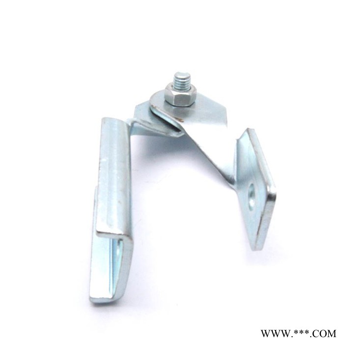 抗震支吊架配件 热镀锌 电镀 封闭折弯底座 厚度5.8MM图5