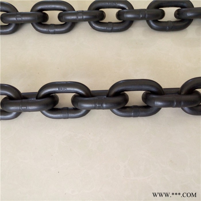 恒荣10*30 G80级起重链条加工定做G43/G50/G60/G70/G80高强度发黑起重圆环链条 电镀锌起重吊装链条图2
