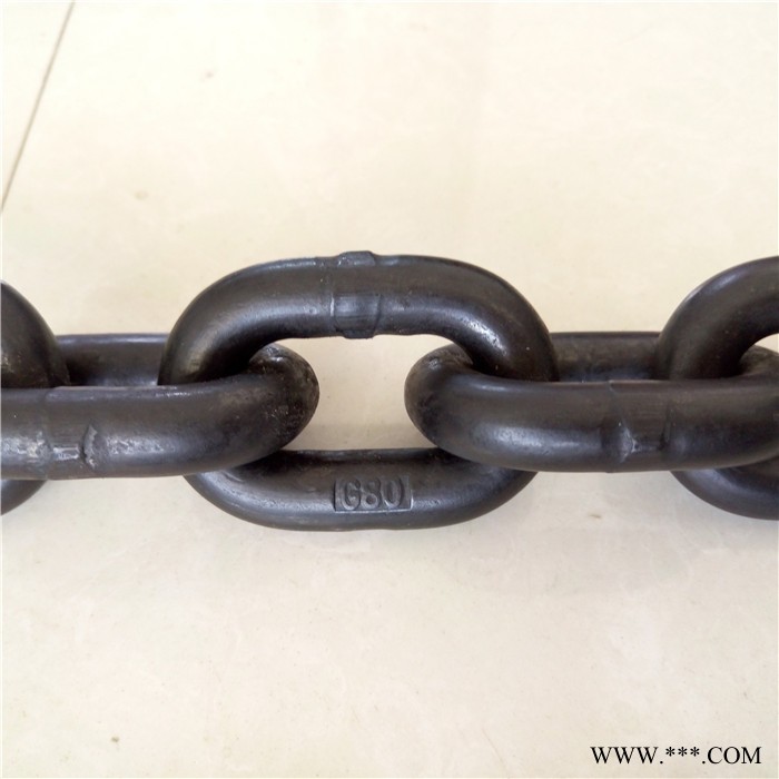 恒荣10*30 G80级起重链条加工定做G43/G50/G60/G70/G80高强度发黑起重圆环链条 电镀锌起重吊装链条图3