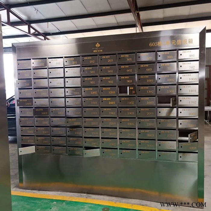 住宅信报箱 201信报箱 信报箱 电镀信报箱 小区落地式信报箱图2