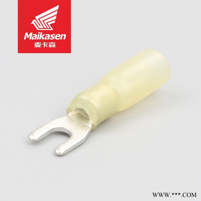 麦卡森SHB 叉型冷压端子 透明叉型端子 出口端子 U形 电镀 热缩 连接器端子图5