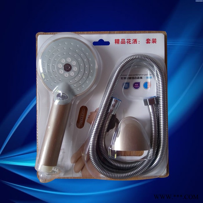 厂家供应坤昊达pt-1 喷头 电镀淋浴花洒吸塑套装 热水器专用淋浴器图2