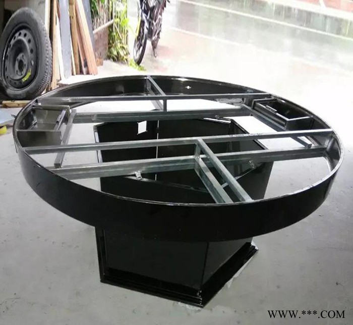 火锅桌架 直销不锈钢家具五金餐桌架 电镀烧烤餐桌台架定制图2