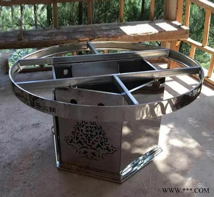 火锅桌架 直销不锈钢家具五金餐桌架 电镀烧烤餐桌台架定制图3