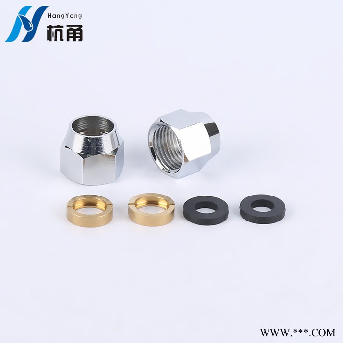 杭甬现供应3分/4分/6分燃气管专用螺帽 **全铜电镀燃气管接头图3