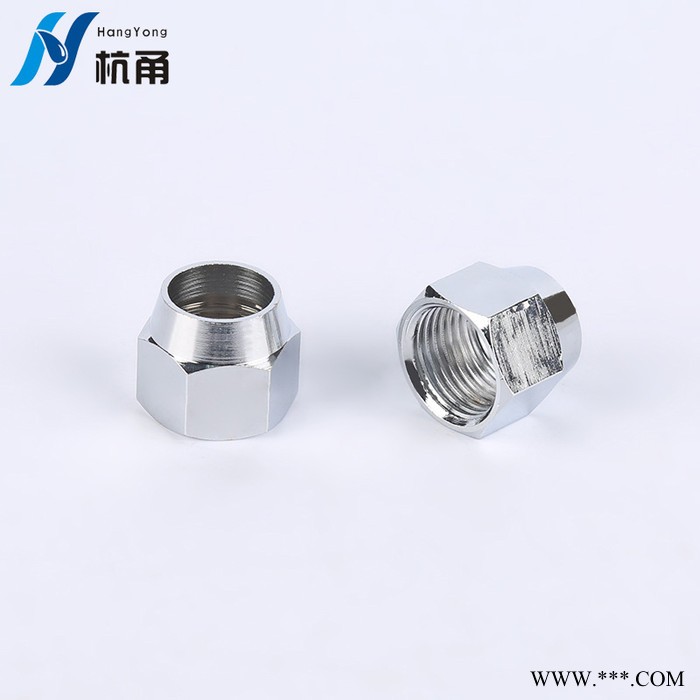 杭甬现供应3分/4分/6分燃气管专用螺帽 **全铜电镀燃气管接头图5