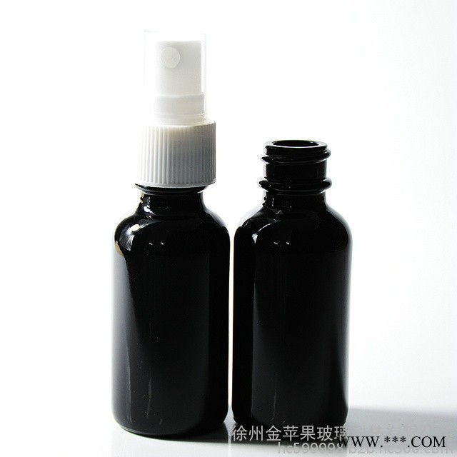 现货 金苹果 30ml蓝色绿色黑色玻璃瓶波斯顿瓶波士顿瓶喷雾 精油瓶 烟油瓶 精华液瓶 分装瓶.可喷涂 蒙砂 印刷 电镀图4
