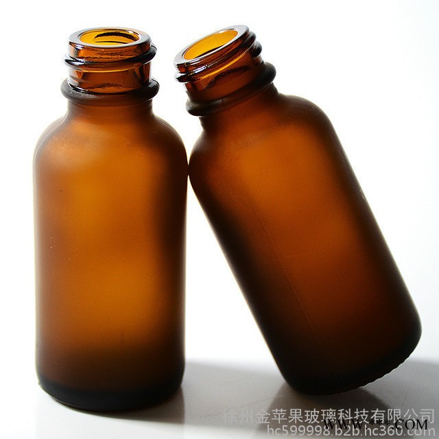 现货 金苹果 30ml棕色茶色玻璃瓶波斯顿瓶波士顿瓶喷雾 精油瓶 烟油瓶 精华液瓶 分装瓶.可喷涂 蒙砂 印刷 电镀图6