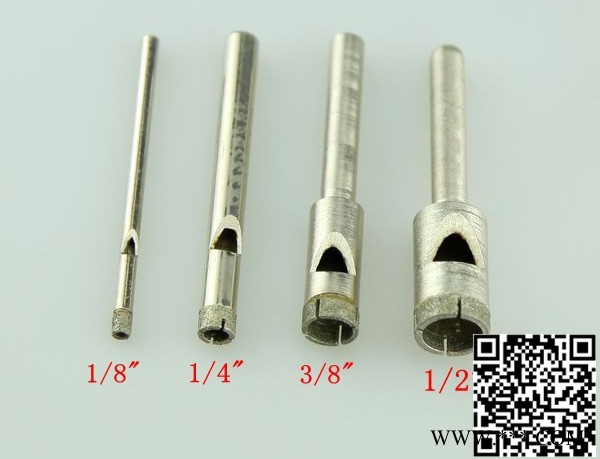 曼德MDR-14金刚石工具用于玻璃玉石打孔开孔水钻钻头 电镀金刚石硬质合金深孔钻头电动工具配件图2