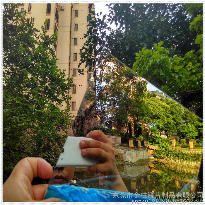 电镀半透明茶色镜 亚克力半透镜片 915*1220mm半反半透镜子镜面板图2